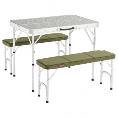 COLEMAN Campingový stôl a lavica skladacia PACK-AWAY TABLE