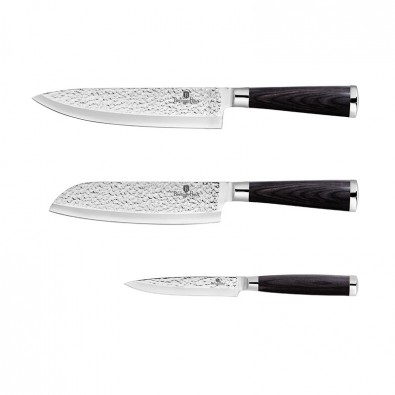 BERLINGERHAUS Sada nožov nerez 3 ks Primal Gloss Collection Santoku