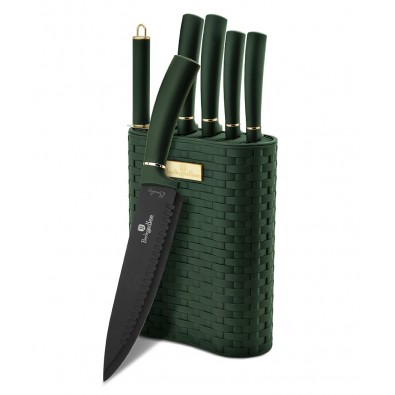 BERLINGERHAUS Súprava nožov v stojane 7 ks Emerald Collection