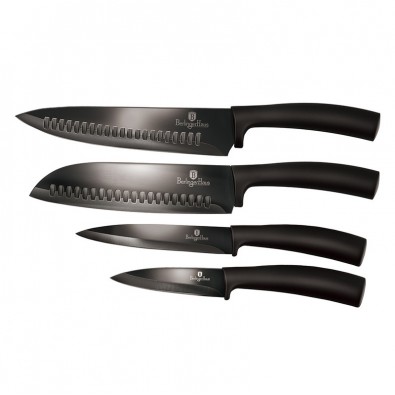 BERLINGERHAUS Súprava nožov s nepriľnavým povrchom 4 ks Shiny Black Collection
