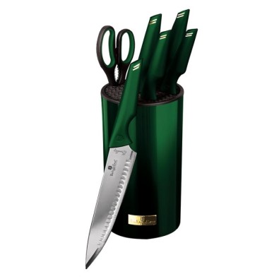 BERLINGERHAUS Sada nožov nerez 7 ks Emerald Collection v stojane