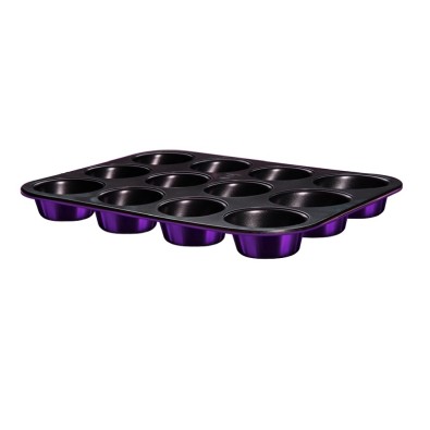 Forma na muffiny s nepriľnavým povrchom 12 ks Purple Metallic Line