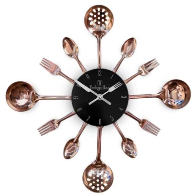 Kuchynské nástenné hodiny Black Rose Collection