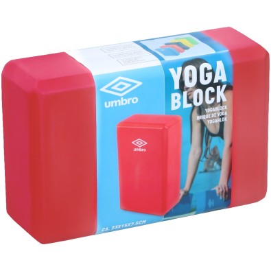 UMBRO Blok na jogu 23x15x7, 5cm červená