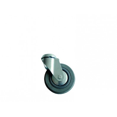 ERBA Koleso gumové šedé otočné montážny otvor 50 mm / 50 kg