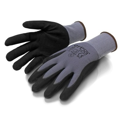 Pracovné rukavice XL polyesterové potiahnuté latexom