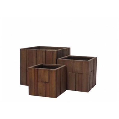 G21 Kvetináč Wood Cube 55x55x52 cm