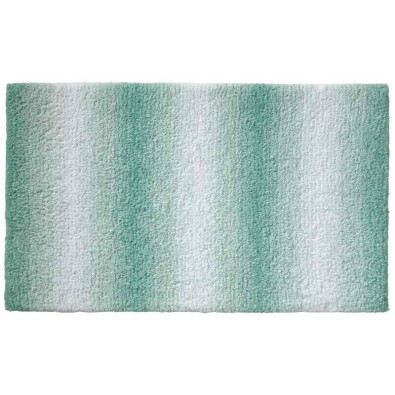 KELA Kúpeľňová predložka Ombre 65x55 cm polyester nefritovo zelená