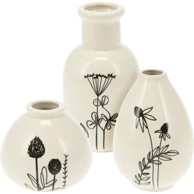 Dekoračné vázy súprava 3 ks