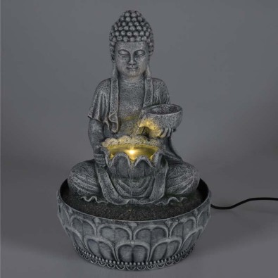 Fontána izbová s LED osvetlením 29 cm Budha