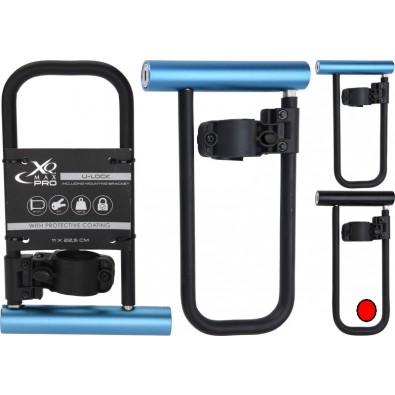 XQMAX Zámok na bicykel tyčový U-LOCK 11 x 22,5 cm čierna