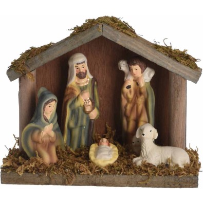 Betlehem Vianočné dekorácie 15,5 x 12 cm