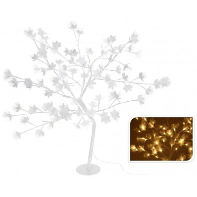 EXCELLENT Vianočný svetelný stromček kvety, 96LED, 100 cm, teplá biela