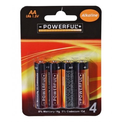 Batérie AA tužkové alkalické 4 ks