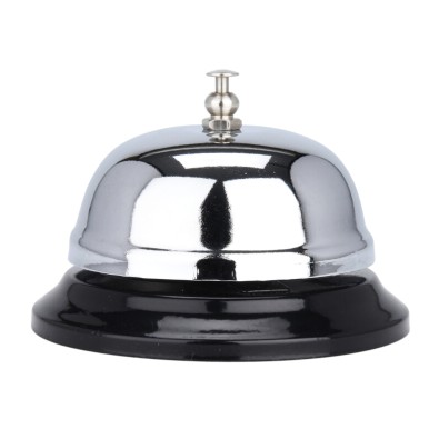 Zvonček recepčný hotelový strieborný 8,5 x 6 cm