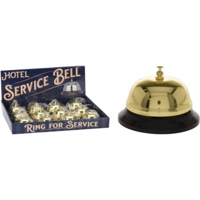 Hotelový zvonček recepčný zlatý
