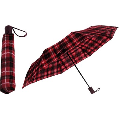 Dáždnik skladací 95 cm kocka červený