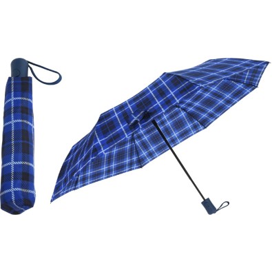 Dáždnik skladací 95 cm kocka modrý
