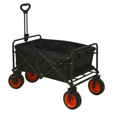 Plážový vozík skladací 87 cm čierna