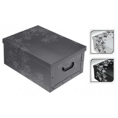 EXCELLENT Úložný box dekoratívny 51x37x24cm sivá