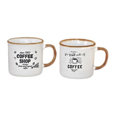 Hrnček na kávu sada 2 ks 300 ml COFFEE SHOP