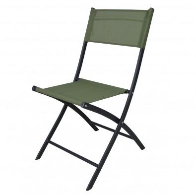 PROGARDEN Záhradná stolička skladacia zelená I