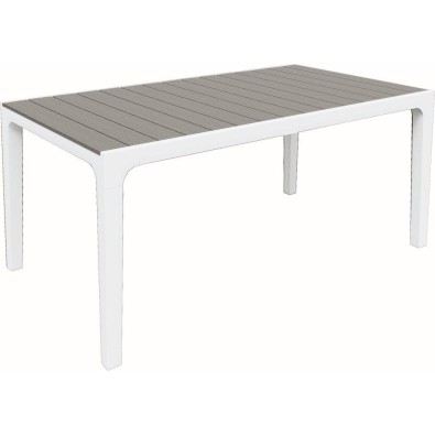 Záhradný stôl Keter Harmony biely / svetlo šedý