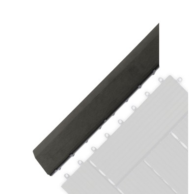 Prechodová lišta G21 Eben pre WPC dlaždice, 38,5 x 7,5 cm rohová (ľavá)