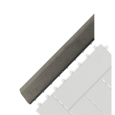 Prechodová lišta G21 Incana pre WPC dlaždice, 38,5 x 7,5 cm rohová (ľavá)