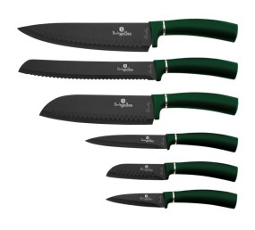 Sada nožov s nepriľnavým povrchom 6 ks Emerald Collection