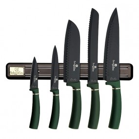 BERLINGERHAUS Sada nožov s magnetickým držiakom 6 ks Emerald Collection