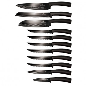 BERLINGERHAUS Sada nožov s nepriľnavým povrchom 11 ks Royal Black Collection