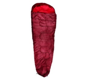Spací vak múmie červený 80 x 210 cm