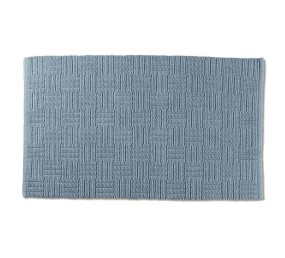 KELA Kúpeľňová predložka Leana 100x60 cm bavlna modrá