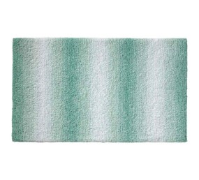 KELA Kúpeľňová predložka Ombre 65x55 cm polyester nefritovo zelená