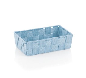 Košík Alvaro plast ľadová modrá 23x15 cm