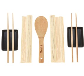 Sushi set keramika / bambus 7 ks