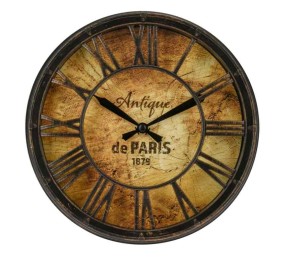SEGNALE Hodiny nástenné Antique PARIS 21 cm