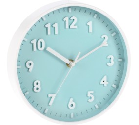 Nástenné hodiny ručičkové 20 cm modrá