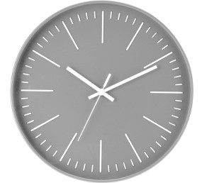 Nástenné hodiny 30 cm šedé
