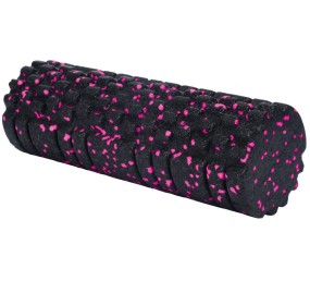 XQMAX Jóga valec penový Foam Roller s výstupkami 10 x 30 cm ružová