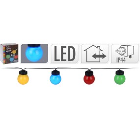 Svetelná reťaz LED PARTY 10 žiaroviek farebné