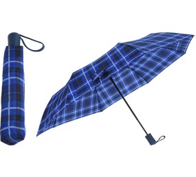 Dáždnik skladací 95 cm kocka modrý
