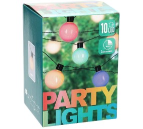 Svetelná reťaz vonkajšia LED PARTY 10 žiaroviek farebná