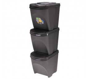 EXCELLENT Odpadkový kôš na triedenný odpad SORTIBOX 3 x 25 l