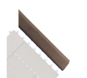 Prechodová lišta G21 Indický teak pre WPC dlaždice, 38,5 x 7,5 cm rohová (pravá)