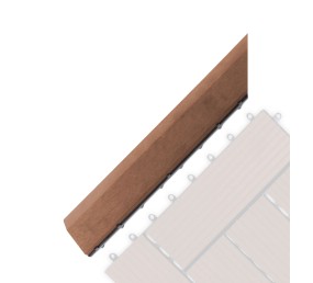 Prechodová lišta G21 Čerešňa pre WPC dlaždice, 38,5 x 7,5 cm rohová (ľavá)